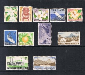 Cook Islands 1963 SG 148-58 set MNH