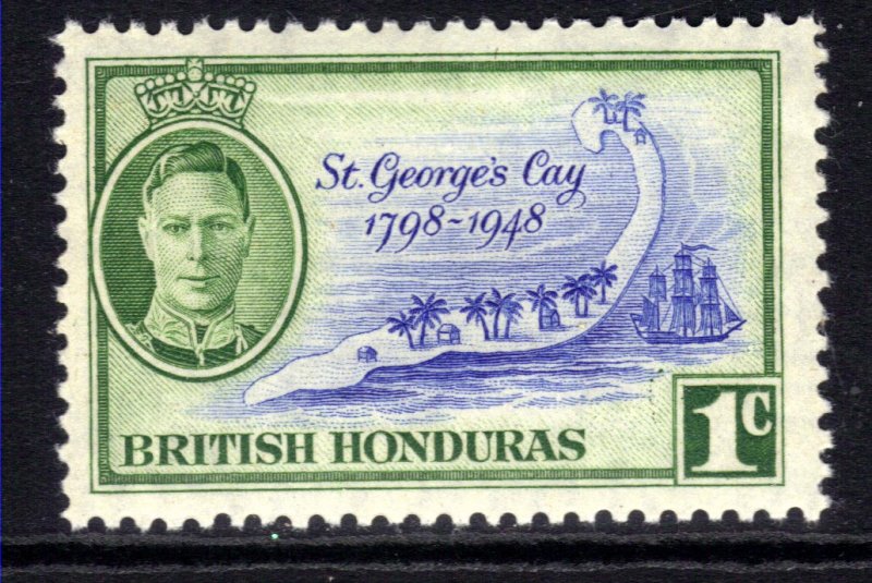 British Honduras 1949 KGV1 1ct Island of St Georges Cay Umm SG 166 ( E1385 )