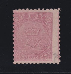 Fiji, Scott 43e (SG 57a), used Printed on Both Sides var, w/ BPA cert