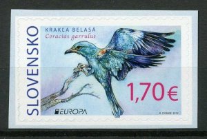 Slovakia 2019 MNH Birds European Roller Europa 1v S/A Set Rollers Stamps