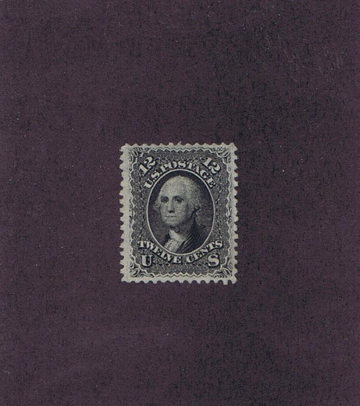 SC# 69 UNUSED NO GUM 12 CENT WASHINGTON, 1861, 2017 PF CERT, VERY FINE.   