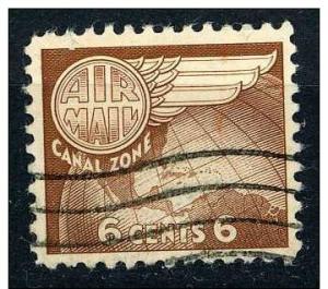 US Canal Zone 1951 Air Post - Scott C22 - Globe & Wing 