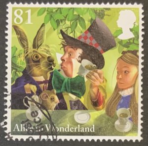 GREAT BRITAIN 2015 ALICE IN WONDERLAND 81p TEA PARTY  SG3663  FINE USED