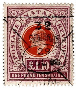 (I.B) Natal Revenue : Duty Stamp £1 10/-