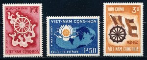 Vietnam #255-257  Set of 3 MNH