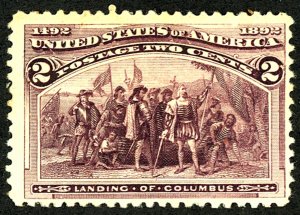 U.S. #231 MINT WITH PSE CERT F 70 OG NH