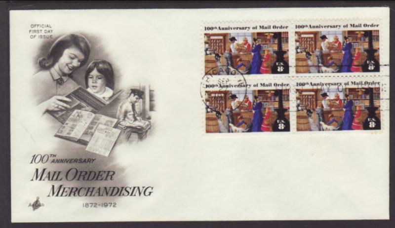 US 1468 Mail Order B/4 1972 Artcraft U/A FDC