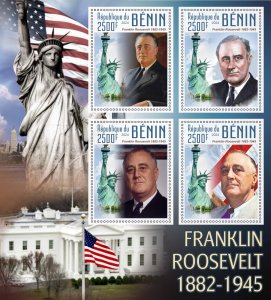 Stamps. Presidents USA Franklin Roosevelt 2024 year 8 sheet perforated NEW