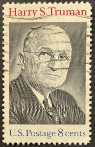 US #1499 Used F/VF 8c Harry S. Truman 1973 [G9.6.4]