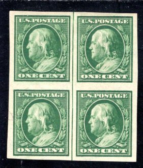 US 383 VF, Unused, Center line block.   Cat. $27.50 ....   6782668