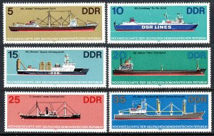 Germany DDR/GDR 2272-2277, MNH. Ships, 1982