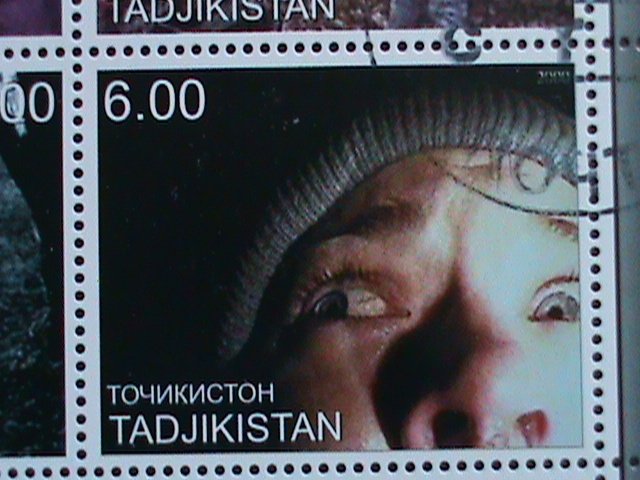 TAJIKISTAN  THE BLAIR WITCH PROJECT CTO -MNH SHEET. VERY RARE