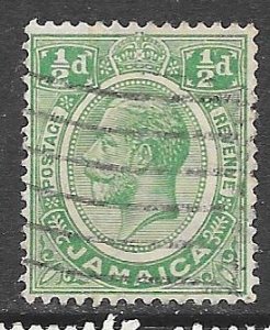 Jamaica 101: 1/2d George V, used, F-VF