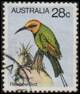 Australia 734 - Used - 28c Rainbow Bird (1980) (cv $0.45) (2)