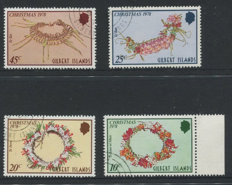 STAMP STATION PERTH Gilbert Is.#317-320 Christmas Issue VFU 1978 CV$1.00