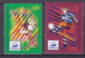 France 2623-24 MNH 1998 World Cup Soccer Championships Set Very Fine