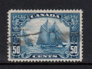 Canada #158iii Very Fine Used Man On The Mast Variety - Crease **With Cert.**