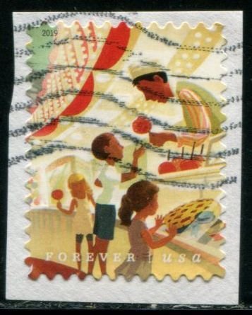 5404 (55c) State & County Fairs SA,  used on paper