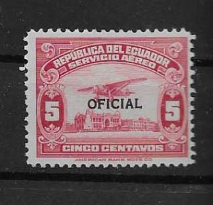 ECUADOR STAMP USED #OCTUBREG10