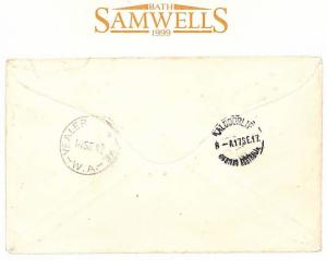 MS1437 1917 Australia Forces WW1 France *FPO.TX* MILITARY TRAIN Cover Kalgoorlie