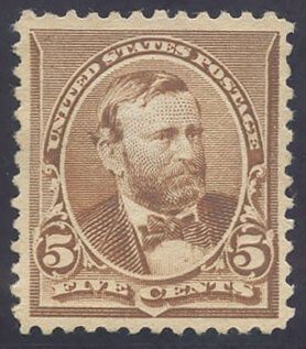 US Scott #223 Mint, VF/XF, Hinged