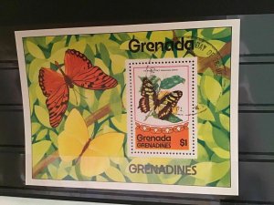 Grenada Grenadines butterflies used sheet stamp R21799