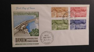 1964 Vietnam FDC First Day Cover Danhim Hydroelectric Power Station Saigon