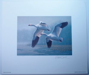 New Jersey 1989 Duck Hunting Permit $2.50 $5 Stamps Signed Artwork Folder Limitd