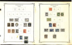 Newfoundland Stamp Collection on 17 Scott Specialty Pages (AB)