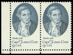 US Scott 1732 VF/MNH Pair - 1978 13¢ Capt. James Cook - P.O. Fresh