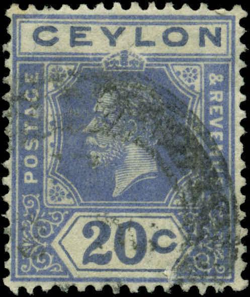 Ceylon Scott #237a Used  Die I