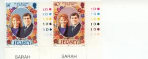 1986 Jersey Andrew/Sarah Wedding (Scott 404-5) MNH