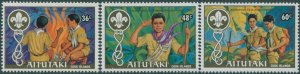 Aitutaki 1983 SG434-436 Boy Scout Movement set MNH