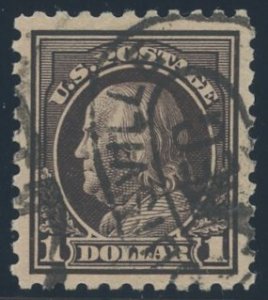 US Scott #460 Used, XF/S, Two PFC (Graded 95)