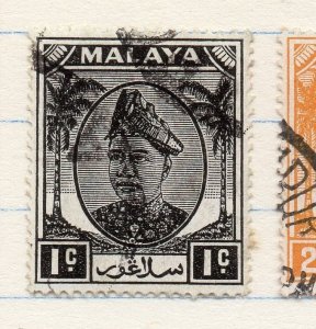 Malaya 1949 Selangor Early Issue Fine Used 1c. 206979