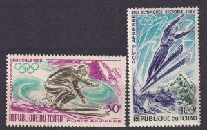 1968 Chad 195-196 1968 Olympic Games in Mexiko 4,50 €