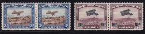 S.W.A. Scott # C5 - C6 Pairs VF OG mint previously hinged cv $ 125 ! see pic !