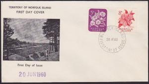 NORFOLK IS 1960 (June) definitives FDC.....................................67759