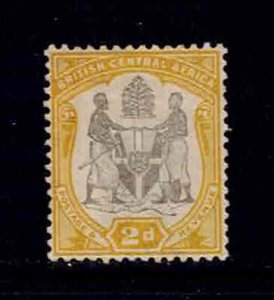 BRITISH CENTRAL AFRICA Sc# 45 MH F Coat of Arms