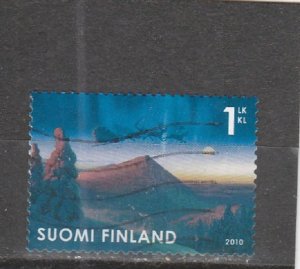 Finland  Scott#  1364  Used  (2010 Sleigh of Santa Claus Over Lapland)