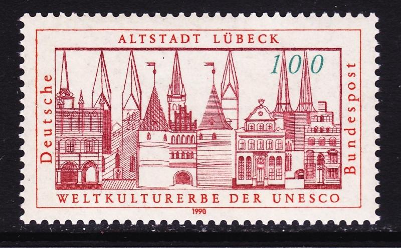 Germany 1594 MNH 1990 Lubec to the UNESCO World Heritage List Issue