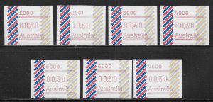 Australian Michel 1 Frama Labels set