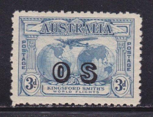 Australia Scott # O2 VF-OG lightly hinged nice color scv $ 450 ! see pic !