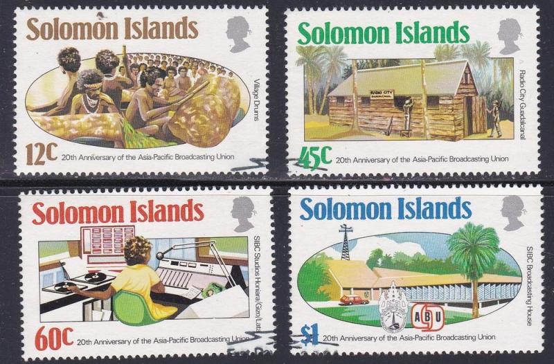 Solomon Islands # 526-529, Asia-Pacific Broadcasting Used