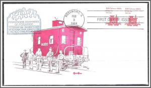 US #1905 Caboose Coil FDC