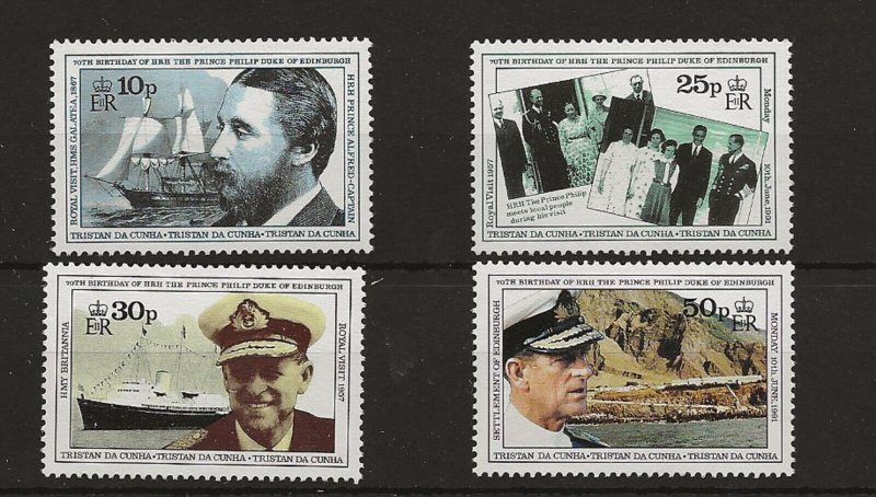 Tristan Da Cunha 1991 Duke of Edinburgh  set of 4 sg.514-7 MNH