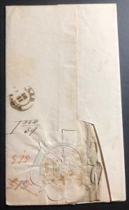 1854 Sopron Ödenburg Austria Hungary Empire Letter Cover To Raab