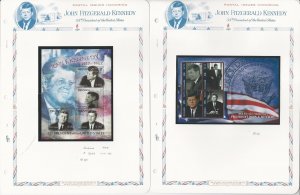 Grenada Collection, John F. Kennedy Mint NH Stamps & Sheets, 10 Pages (B)