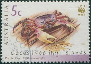 Cocos Islands 2000 SG390 5c Purple Crab FU