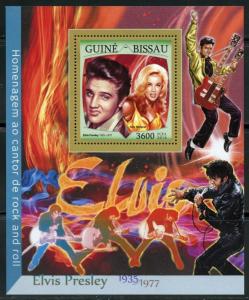 GUINEA BISSAU  2016  TRIBUTE TO ELVIS PRESLEY WITH ANN-MARGARET S/S   MINT NH